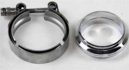Granatelli Motor Sports Granatelli 3.5in V-Band Mild Steel Flat Flanges w/Clamp
