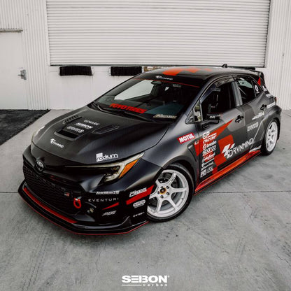 Seibon 2023 Toyota GR Corolla VS-Style Double-Sided Carbon Hood - Gloss Finish