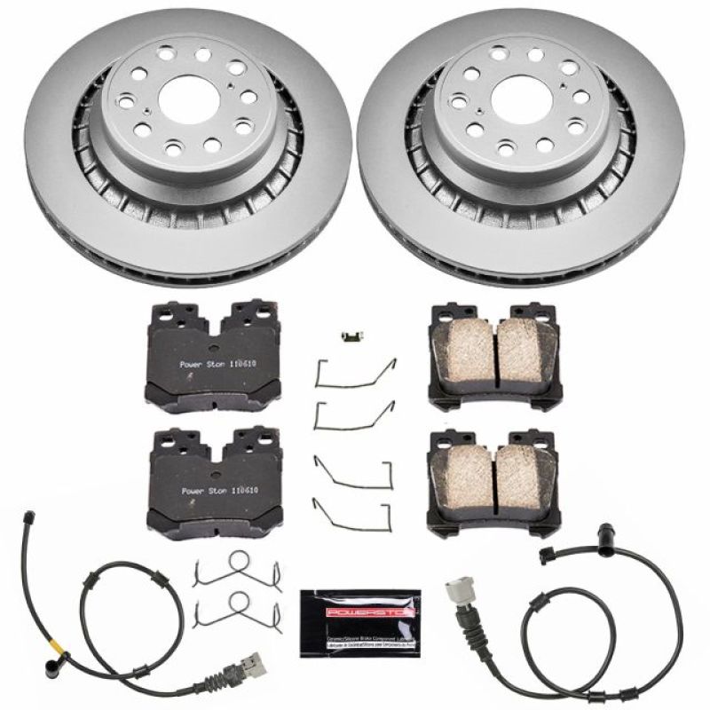 PowerStop Power Stop 10-17 Lexus LS460 Rear Z17 Evolution Geomet Coated Brake Kit