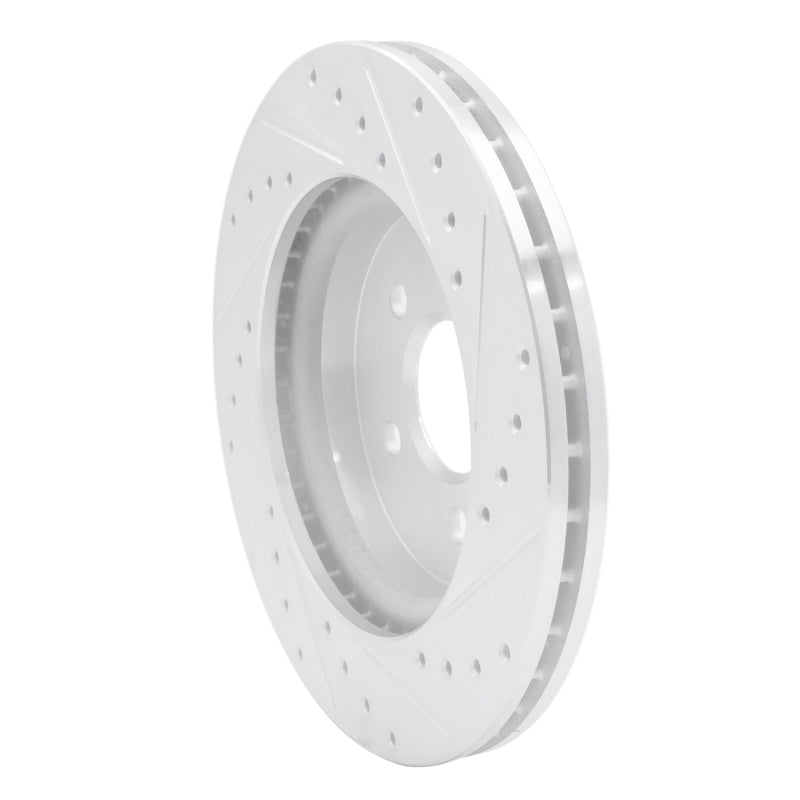 R1 Concepts R1 98-05 Mercedes-Benz ML320 Front Left Drilled & Slotted Silver Brake Rotor