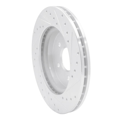 R1 Concepts R1 98-05 Mercedes-Benz ML320 Front Left Drilled & Slotted Silver Brake Rotor