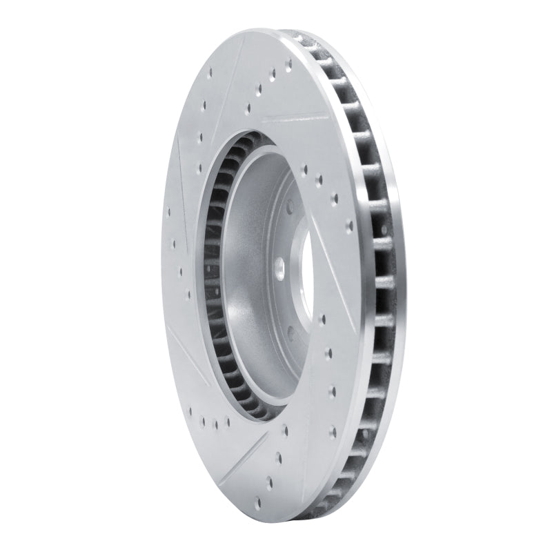 R1 Concepts R1 93-95 Volvo 850 Front Right Drilled & Slotted Silver Brake Rotor