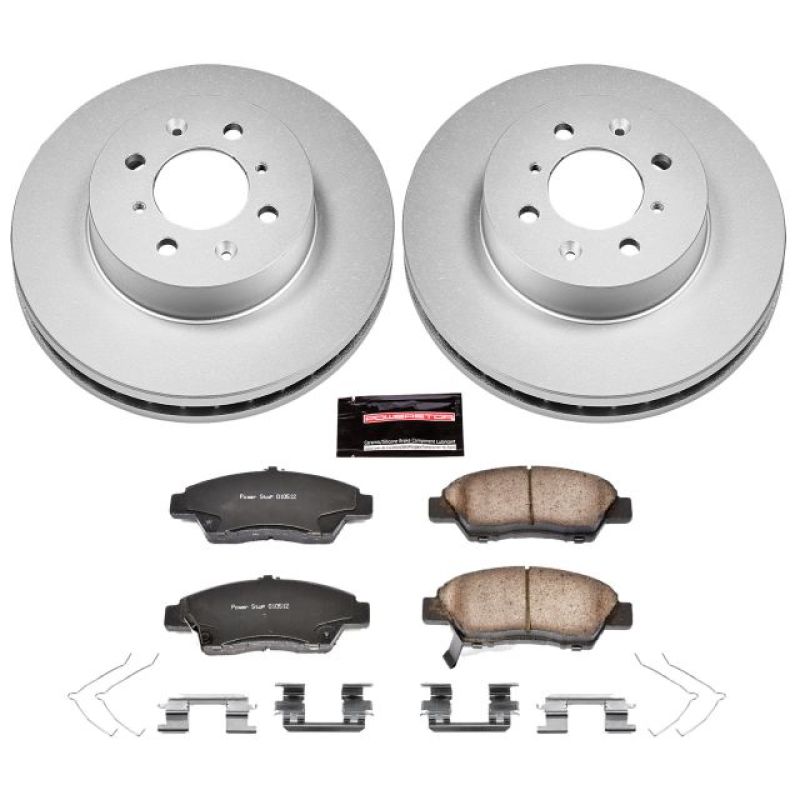 PowerStop Power Stop 09-14 Honda Fit Front Z17 Evolution Geomet Coated Brake Kit