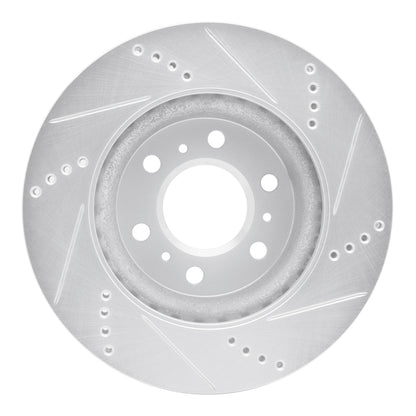 R1 Concepts R1 06-09 Buick TERRAZA Front Left Drilled & Slotted Silver Brake Rotor