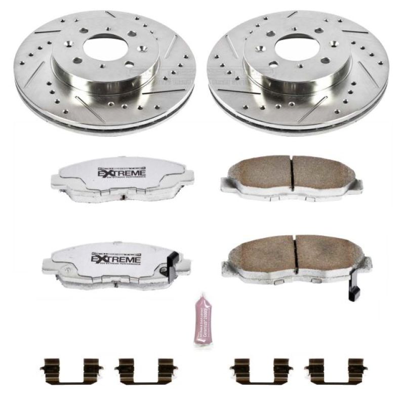 PowerStop Power Stop 96-05 Honda Civic Front Z26 Street Warrior Brake Kit