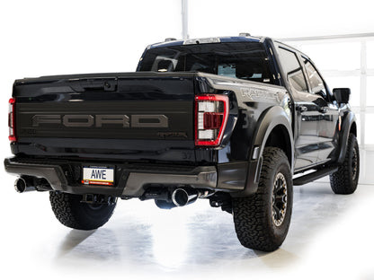 AWE Tuning Gen 3 Raptor SwitchPath Exhaust - Chrome Silver Tips