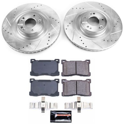 PowerStop Power Stop 12-16 Hyundai Equus Front Z23 Evolution Sport Brake Kit