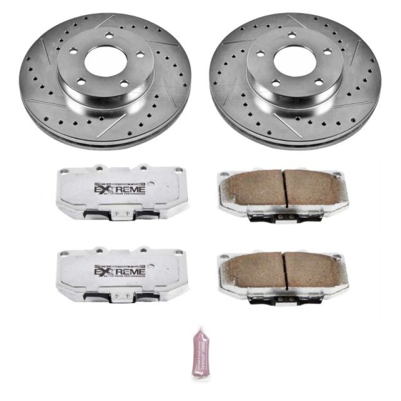 PowerStop Power Stop 89-90 Nissan 300ZX Front Z26 Street Warrior Brake Kit