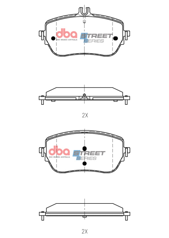 DBA 2018+ Mercedes-Benz CLA Street Series Front Brake Pads
