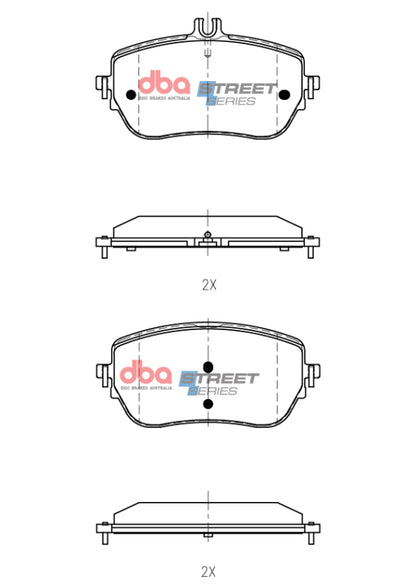 DBA 2018+ Mercedes-Benz CLA Street Series Front Brake Pads