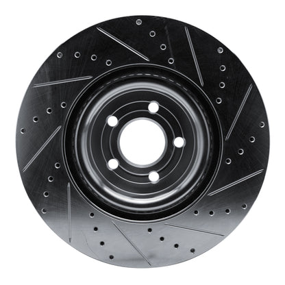 R1 Concepts R1 20-25 Ford Police Interceptor Utility Front Left Drilled & Slotted Silver Brake Rotor