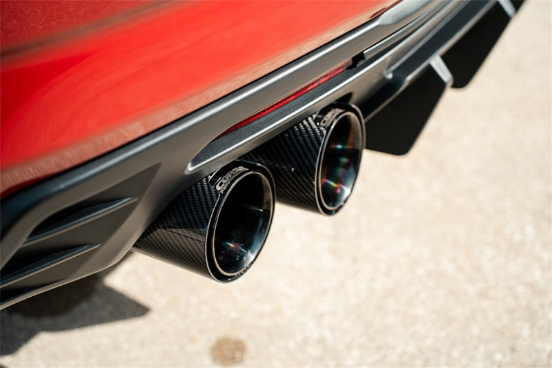 CORSA Performance Corsa 2016-2024 Chevrolet Camaro SS / ZL1 Black Carbon Fiber 4.5in Twin Tip Kit