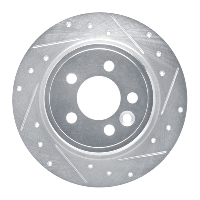 R1 Concepts R1 00-06 Rover 75 (Mexico) Rear Right Drilled & Slotted Silver Brake Rotor
