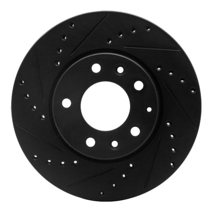 R1 Concepts R1 03-05 Mazda 6 Front Left Drilled & Slotted Black Brake Rotor