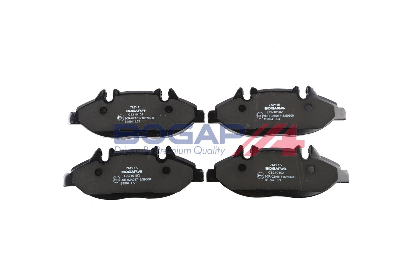 BOGAP C8210102 Brake Pad Set, Disc Brake
