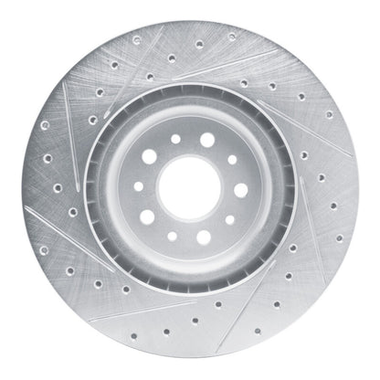 R1 Concepts R1 15-22 Ram Promaster City Front Right Drilled & Slotted Silver Brake Rotor