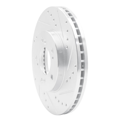 R1 Concepts R1 93-95 Acura Legend Front Right Drilled & Slotted Silver Brake Rotor