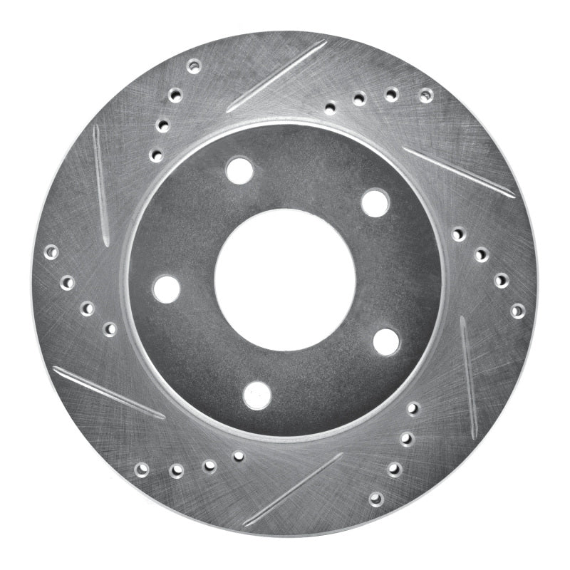 R1 Concepts R1 79-98 Buick Riviera Rear/Front Left Drilled & Slotted Silver Brake Rotor
