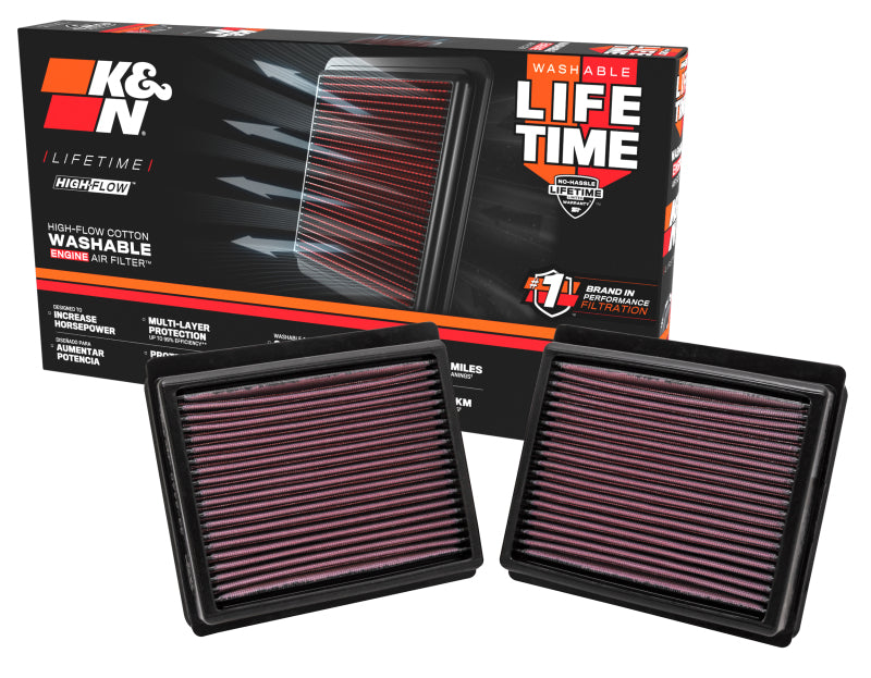 K&N Engineering K&N Replacement Air Filter INFINITI M35 3.5L V6; 09-10 (2 PER BOX)