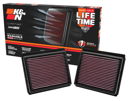 K&N Engineering K&N Replacement Air Filter INFINITI M35 3.5L V6; 09-10 (2 PER BOX)