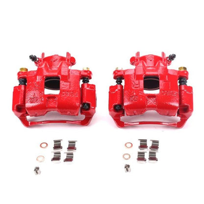 PowerStop Power Stop 02-07 Mitsubishi Lancer Front Red Calipers w/Brackets - Pair