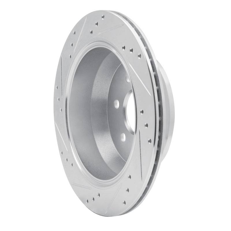 R1 Concepts R1 15-20 Chevrolet Colorado Rear Right Drilled & Slotted Silver Brake Rotor