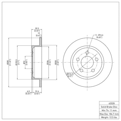 DFC 03-07 Jeep TJ (Canada - See Wrangler for US) Rear GeoSPEC Coated Rotor