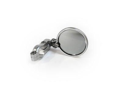 CRG Constructors CRG Blindsight Folding 2 in. Round Bar-End Mirror - Silver