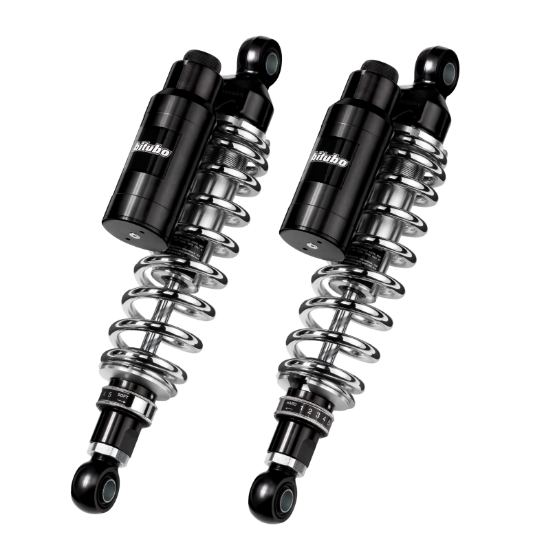 Bitubo Suspension Bitubo WMT1 Twinshocks Adj.: Spring Preload, Reb., Comp., Length 341mm, Piggyback Tank, Dk Edition