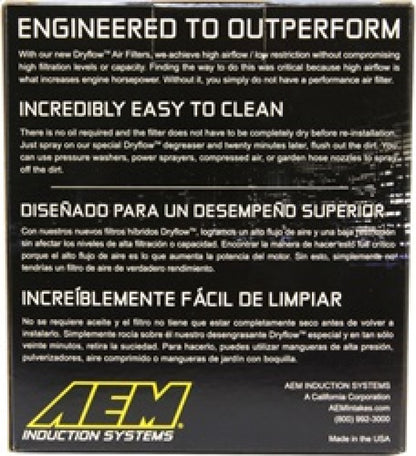 AEM Induction AEM 4.50 in Short Neck 5 in Element Filter