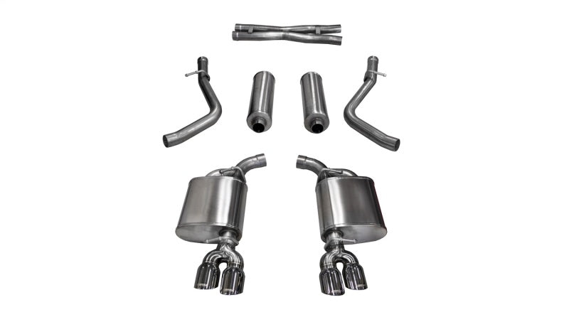 CORSA Performance Corsa 15-16 Dodge Challenger Xtreme Cat-Back Dual Rear Exit with Twin 3.5in Polished Pro-Series Tips