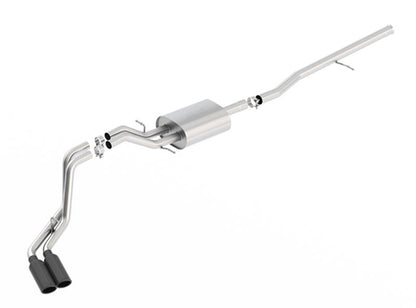 Borla S-Type Cat-Back 14-15 Sierra 1500 Std Bed/CC Short Bed 143.5in WB Side Exit Exhaust Black Tips