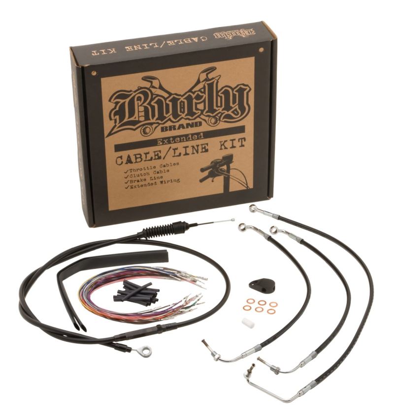 Burly Brand Control Kit 16in Gorilla / Louie Bar - Black