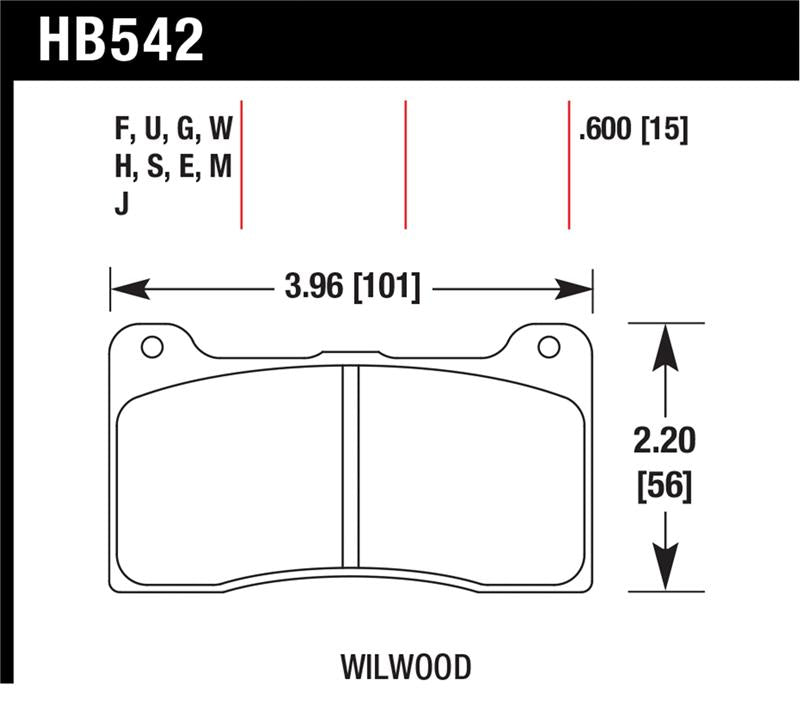 Hawk Performance Hawk Wilwood 7816 Blue 9012 Race Brake Pads