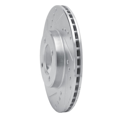 R1 Concepts R1 84-87 Toyota Corolla (US/Canada) Front Left Drilled & Slotted Silver Brake Rotor