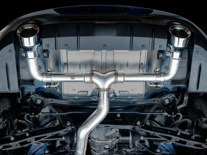 AWE Tuning Subaru BRZ/ Toyota GR86/ Toyota 86 Track Edition Cat-Back Exhaust- Chrome Silver Tips