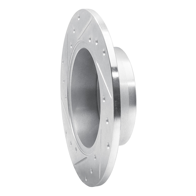R1 Concepts R1 99-02 Audi A6 Quattro Rear Right Drilled & Slotted Silver Brake Rotor