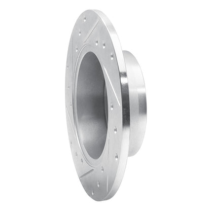 R1 Concepts R1 99-02 Audi A6 Quattro Rear Right Drilled & Slotted Silver Brake Rotor
