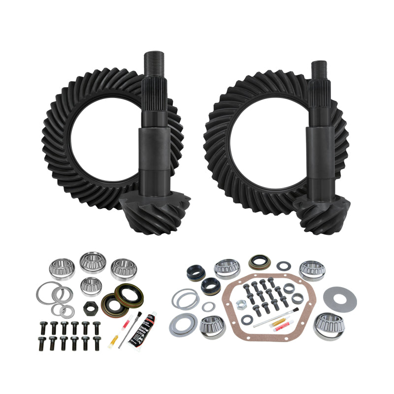 Yukon Gear & Axle Yukon Gear & Install Kit Package for 99-16 Ford F350 Dana 60 Reverse Front/Dana 80 Rear 5.13 Ratio