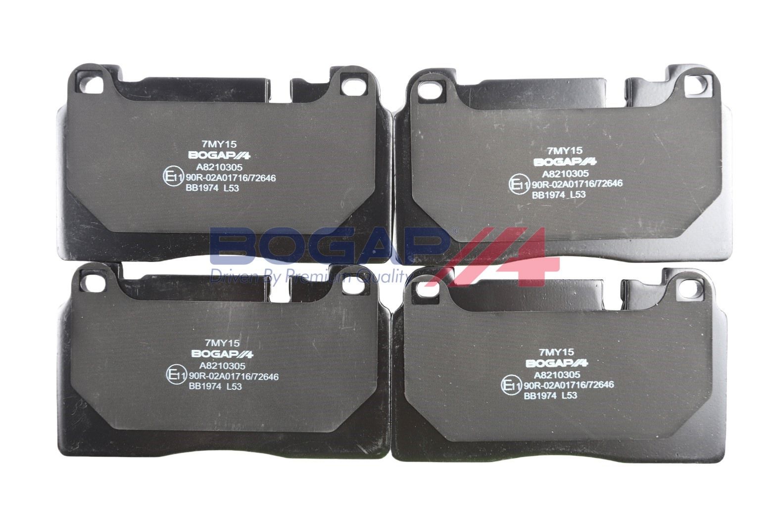 BOGAP A8210305 Brake Pad Set, Disc Brake