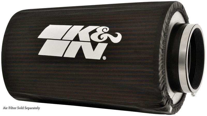 K&N Engineering K&N Round Tapered Drycharger Air Filter Wrap 8in B ID x 6.625in T ID x 10.5in H