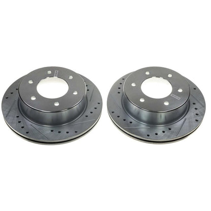 PowerStop Power Stop 21-22 Ford Bronco Rear Evolution Drilled & Slotted Rotor - Pair