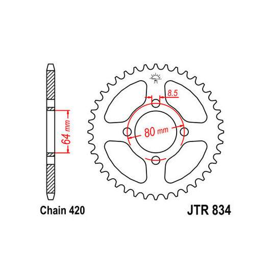 JT JTR834,30 Chain Sprocket
