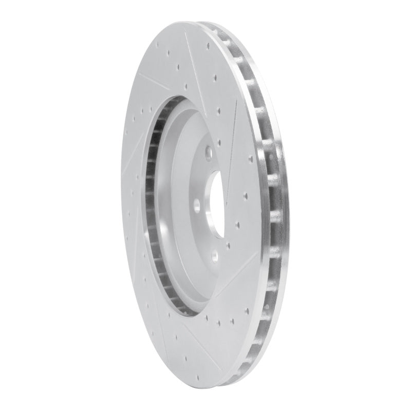 R1 Concepts R1 17-23 Mercedes-Benz CLS450 Rear Left Drilled & Slotted Silver Brake Rotor