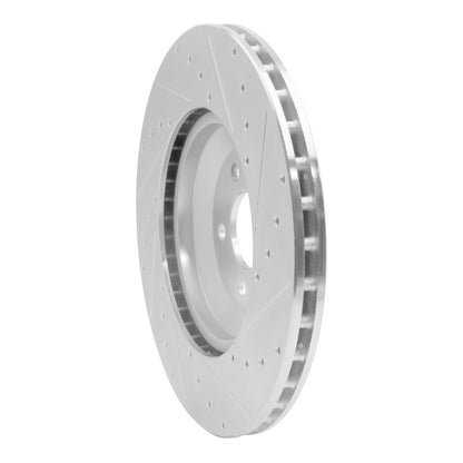 R1 Concepts R1 17-23 Mercedes-Benz CLS450 Rear Left Drilled & Slotted Silver Brake Rotor