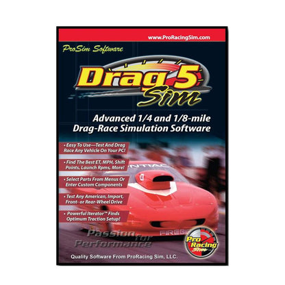 Comp Cams Software, Drag Sim 5