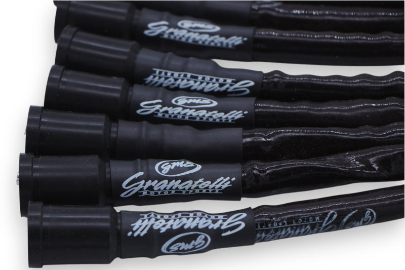 Granatelli Motor Sports Granatelli 10-14 Ford 6.2L Perf Wire Set w/Inserts/Black Hi-Temp Jacket/Black Fire Sleeve
