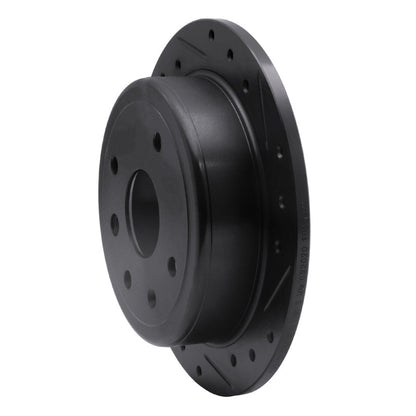 R1 Concepts R1 04-10 Chevrolet Optra (USA/Canada) Rear Right Drilled & Slotted Black Brake Rotor