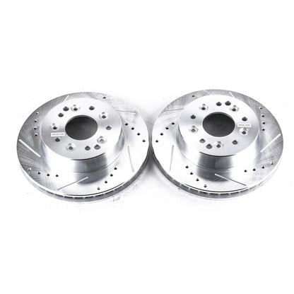 PowerStop Power Stop 63-82 Chevrolet Corvette Rear Evolution Drilled & Slotted Rotors - Pair