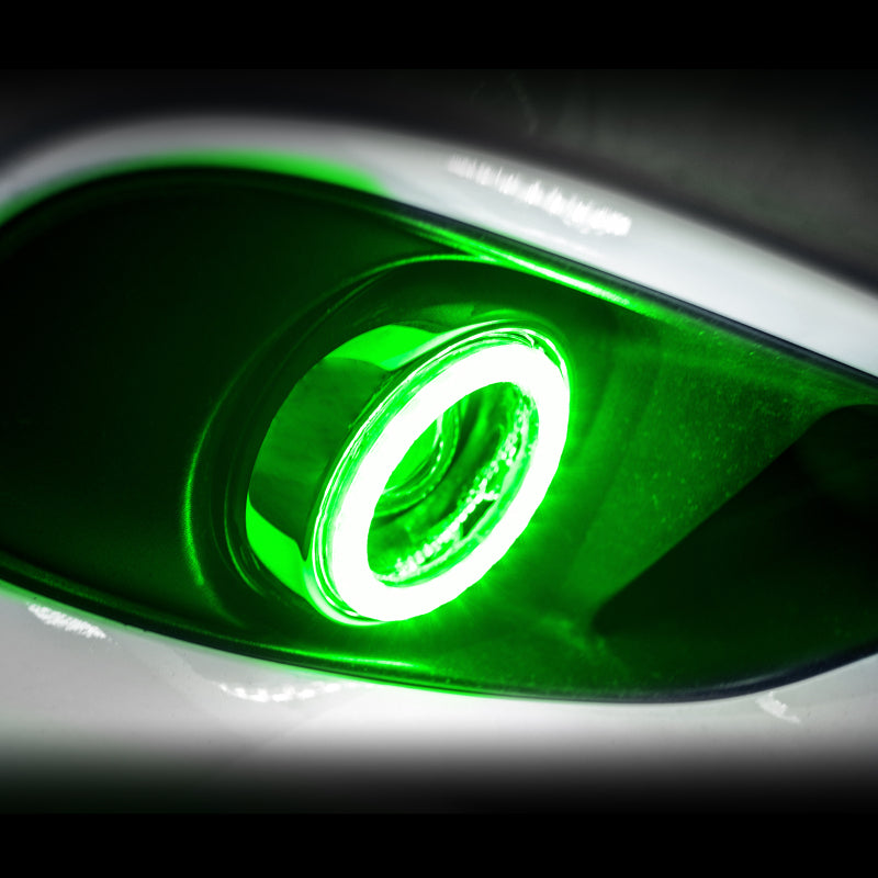 ORACLE Lighting Oracle 14-15 Chevrolet Silverado Surface Mount LED Fog Light Halo Kit - Green
